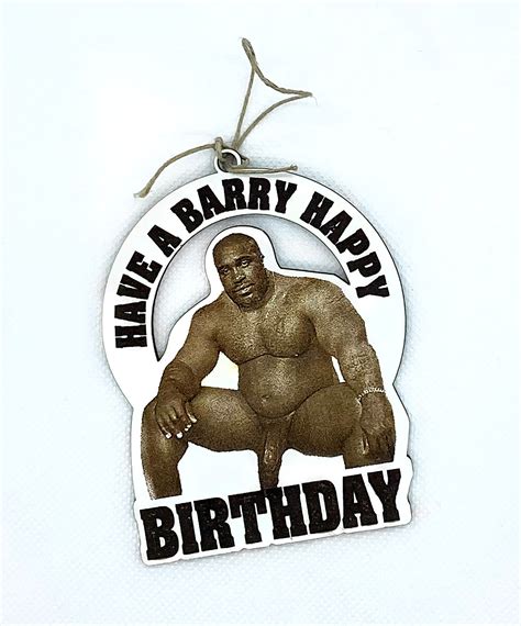 Barry Wood Happy Birthday Card - Printable Cards