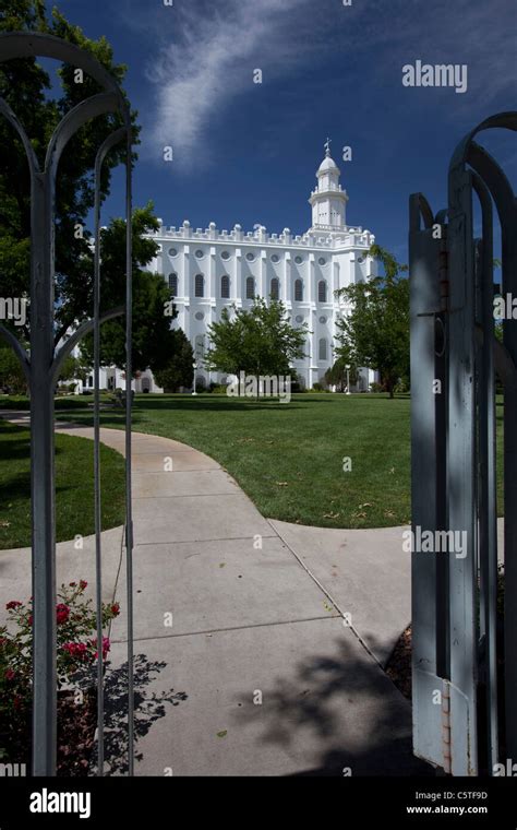 St. George, Utah - The St. George Utah Temple, the first temple completed by the Mormons after ...