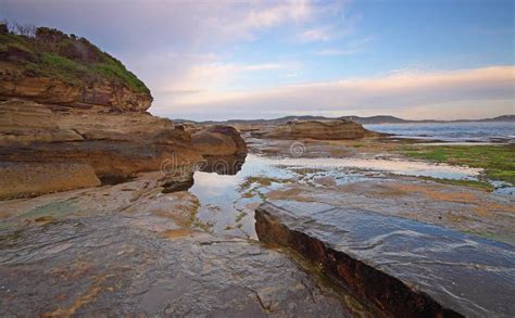 Beautiful Tranquil Ocean Scene Stock Image - Image of evening, dusk ...