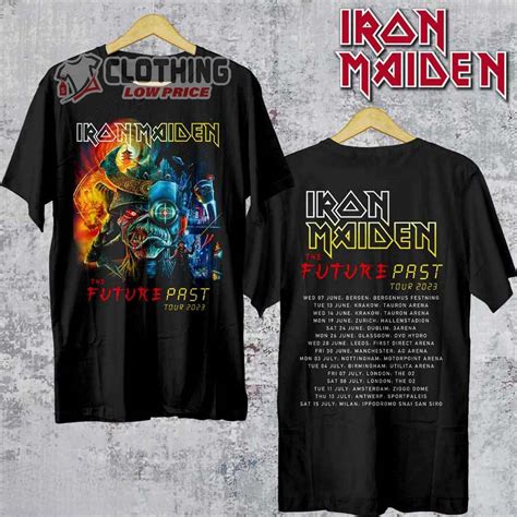 Iron Maiden The Future Past Tour 2023 Merch Iron Maiden Tour Dates 2023 Shirt The Future Past ...