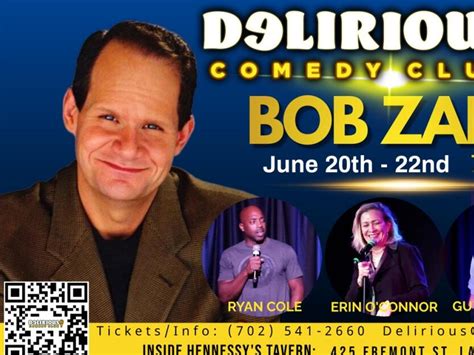 Bob Zany Brings Hilarity to Delirious Comedy Club in Downtown Las Vegas