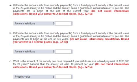 Solved Calculate the annual cash flows (annuity payments) | Chegg.com