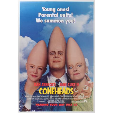 Original 1994 Dan Aykroyd & Jane Curtin “Coneheads” 27x40 Movie Poster ...