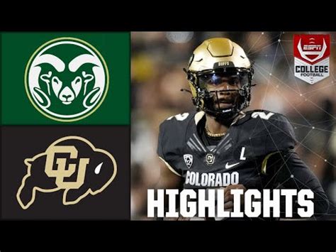 Colorado State Rams vs. Colorado Buffaloes | Full Game Highlights - The ...