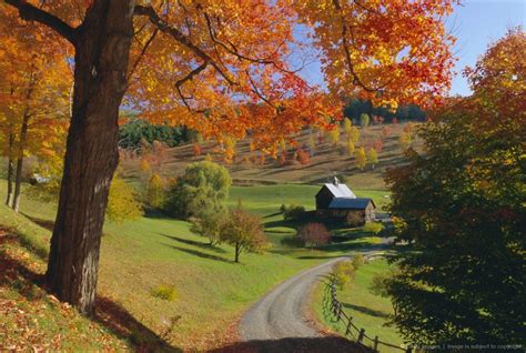 Autumn scene, farm, Vermont, New England Fall Foliage Vermont, Vermont ...