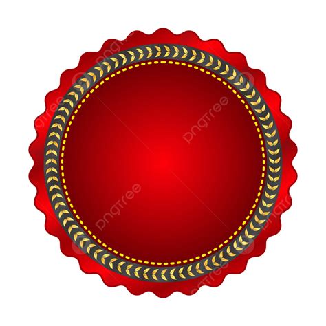 Red Luxury Circle Shape Clipart Vector, Circle Clipart, Shape, Badge ...