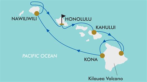 Hawaii Cruise Map