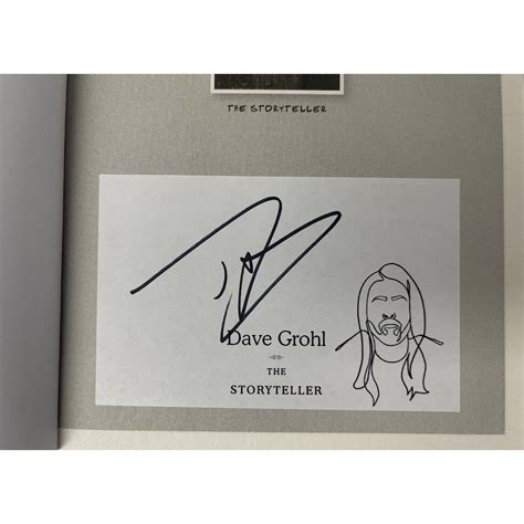 Dave Grohl - Hand Signed The Storyteller Bookplated Hardcover Book | Taylormade Memorabilia ...