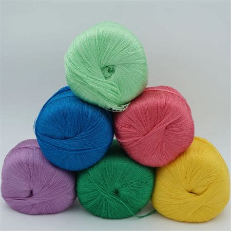 6 pieces*100g Hook knitted yarn thread for weaving thread to knit needle Knitting cotton yarn ...