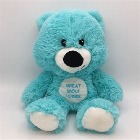 GREAT WOLF LODGE Blue Teddy Bear Plush Stuffed Toy Souvenir Shop $12.00 ...