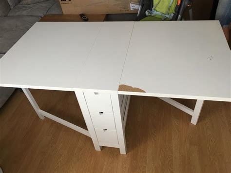 Ikea White Fold Away Dining Table & x4 Chairs | in Tilehurst, Berkshire ...