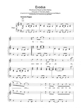 Exodus (Piano, Vocal & Guitar Chords) - Print Sheet Music Now