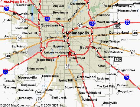 Indianapolis Map Tourist Attractions - TravelsFinders.Com