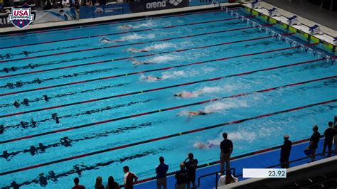 Men’s 100m Free D Final | 2017 arena Pro Swim Series at Indianapolis ...