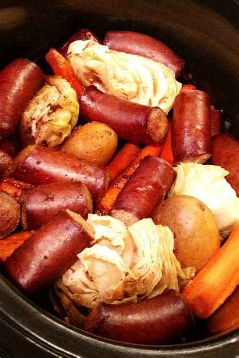 crock pot kielbasa » Slow Cooker Kitchen