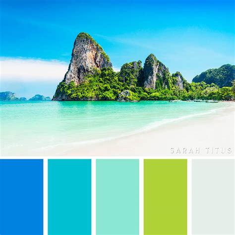 25 Ocean Inspired Color Palettes - Sarah Titus