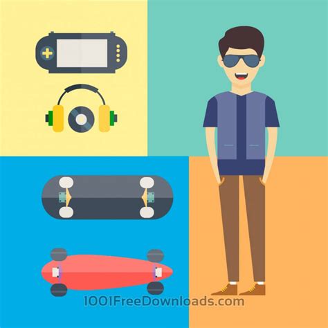 Free Vectors: People vector characters with tools and objects. Free illustration for design | Design