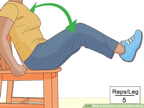 7 Easy Ways to Exercise Your Abs While Sitting - wikiHow