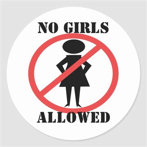 No Girls Allowed Sticker | Zazzle | Girl symbol, Broken love images ...