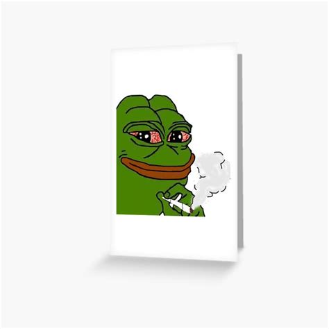 "High Pepe" Greeting Card for Sale by Weeev | Redbubble