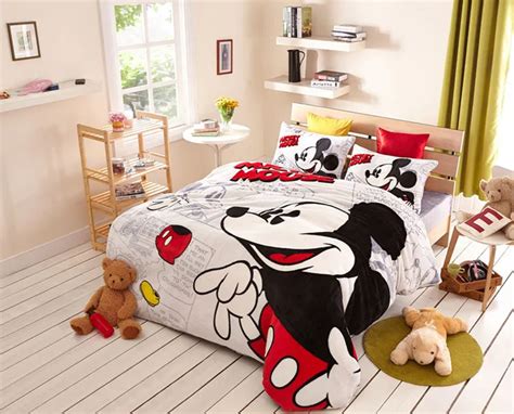 Mickey and Minnie Mouse Bedding sets Comforter Sets FUll/Queen Size Mickey Mouse Bedding ...