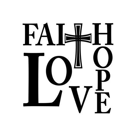 Faith hope love vinyl decal sticker cross – Artofit