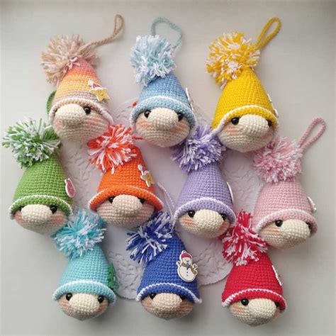 Crochet Christmas gnome ornament | Amiguroom Toys | Amigurumi patrones ...