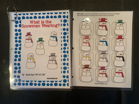 Snowman Activity Lesson! - The Autism Helper