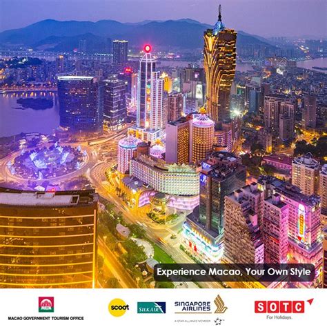 Enjoy the lovely view of the famous Macao Skyline and watch the beautifully lit skyscrapers come ...