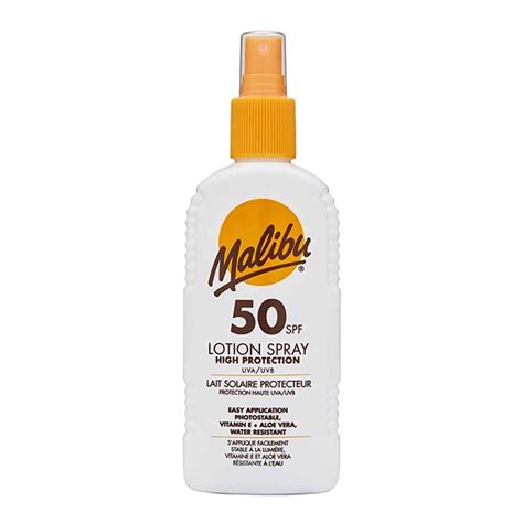 Order Malibu Sunscreen Lotion Spray SPF 50, 200ml - Shield Your Skin! Online | Sunlife #1 ...