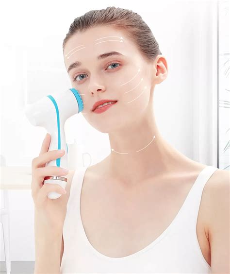 Facial Cleansing Brush Sonic Nu Face Spin Brush Set Galvanica Facial Spa System For Skin Deep ...