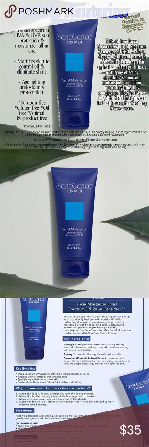 Men's Facial Moisturizer SPF 20 | Broad Spectrum, Oil Control, Anti-Aging