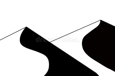 Desert Sand Dune Black White Stock Illustrations – 977 Desert Sand Dune ...