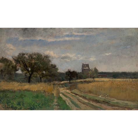 Charles-francois Daubigny : Landscape Along a Country Road c. 1860 ...