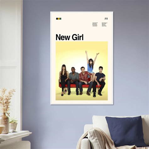 New Girl Movie Poster, New Girl Poster, Retro Movie Poster - Citiesbox