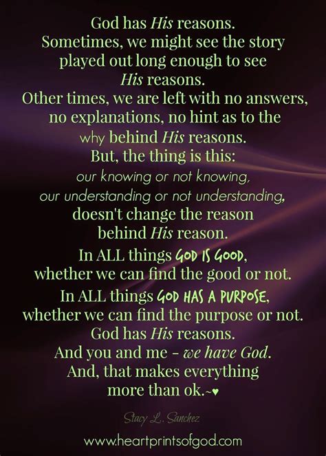 God Has His Reasons Quotes. QuotesGram