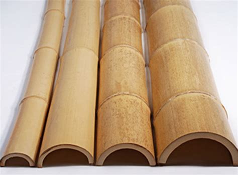 2 Inch x 8 Feet Half Round Bamboo Poles - 20pk