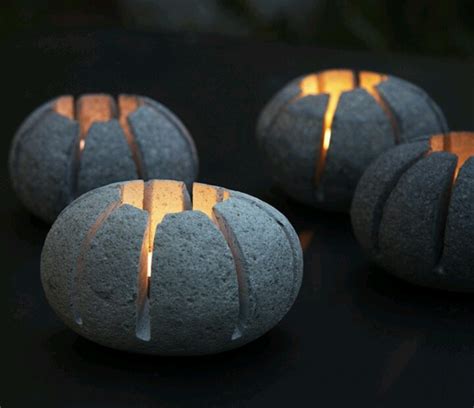 Pin by Sundar TRV on Stone Lanterns | Stone candle holder, Stone candles, Concrete crafts