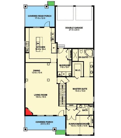 Plan 6787MG: Beautiful Bungalow With Basement (With images) | House plans, Bungalow house plans