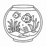 Premium Vector  Illustration Of A Cute Aquarium drawing For sketch template