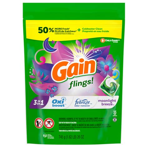 Save on Gain Flings! 3-in-1 Laundry Detergent+Oxi Boost+Febreze ...