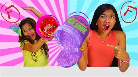 FIXING & GRADING MY SISTER’S STORE BOUGHT SLIME CHALLENGE! SLIME PRANK ...