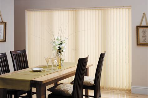 Fabric Vertical Blinds in Gold - perfect for sliding glass doors | Brown vertical blinds, Fabric ...