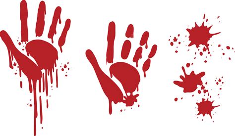 Bloody hand print on white background 3628068 Vector Art at Vecteezy