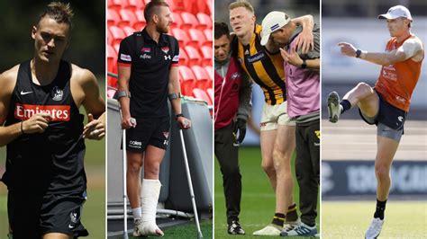 AFL 2021 injury list: How your AFL club’s injured players are tracking ...