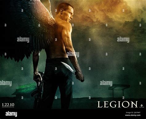 PAUL BETTANY POSTER, LEGION, 2010 Stock Photo - Alamy