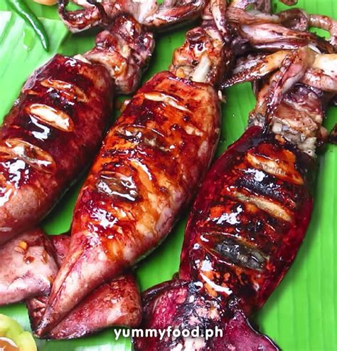 Inihaw na Pusit Recipe – Grilled Squid Recipe