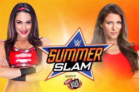 Stephanie McMahon vs. Brie Bella match official for WWE SummerSlam 2014 ...