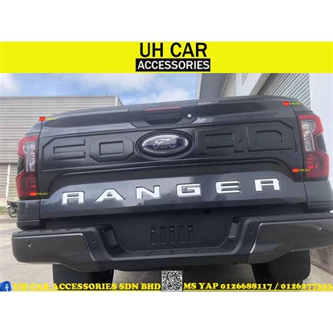 FORD RANGER T9 2022 XL XLT WILDTRAK REAR BOOT TAILGATE PROTECTOR PANEL COVER GUARD | Shopee Malaysia