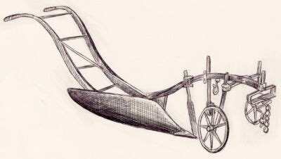 Plough AD100 pulled by an oxen or horses.. | Great inventions ...